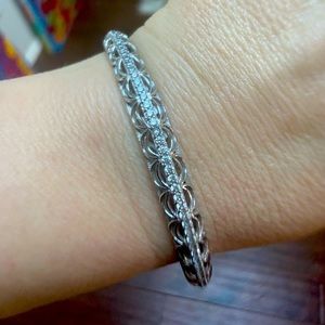 Tacori IV Bangle Bracelet Sterling Silver 925 QVC